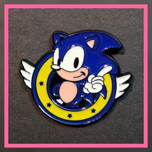 Sega Sonic Emblem 1" Enamel Pin